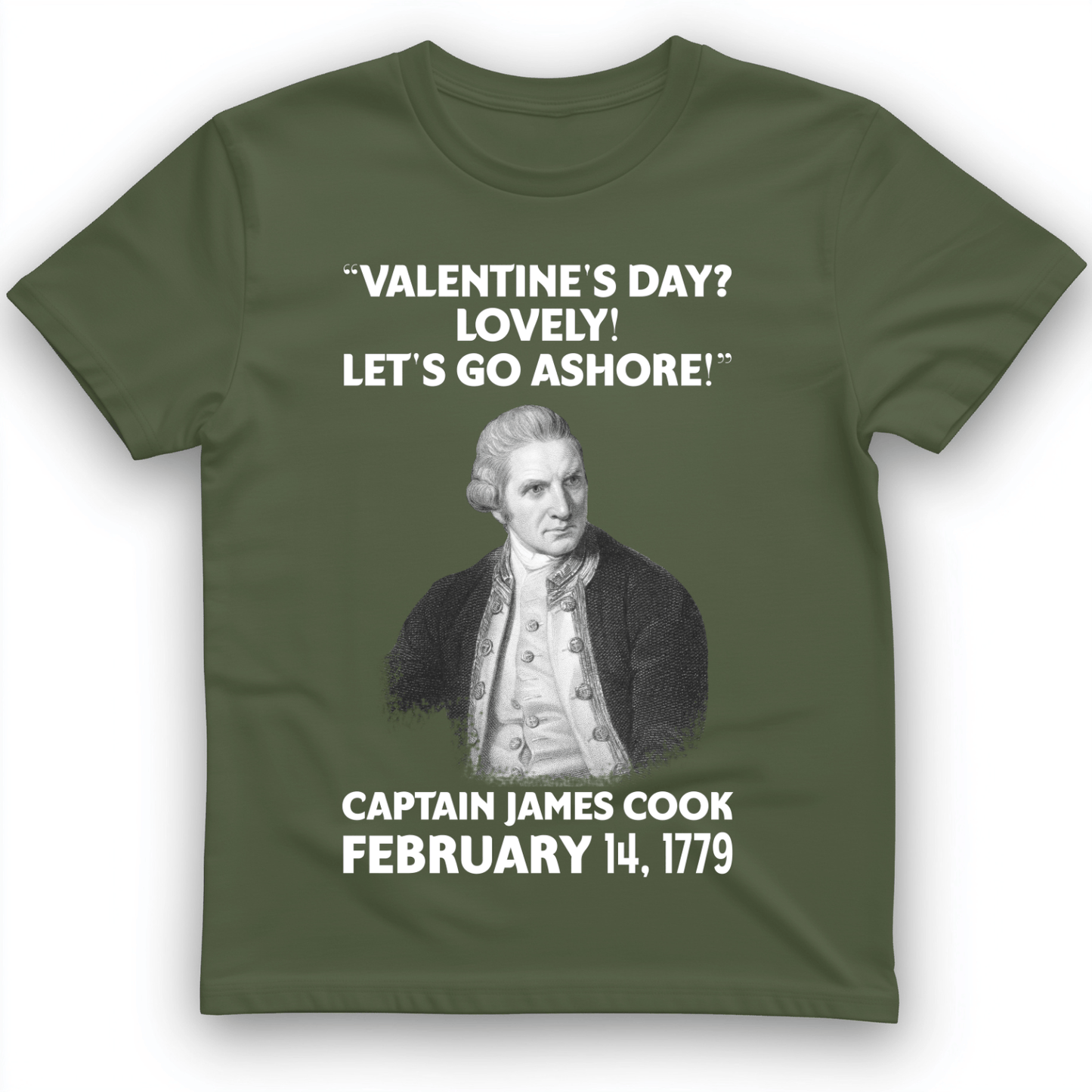 Captain Cook T-Shirt Military Green / S