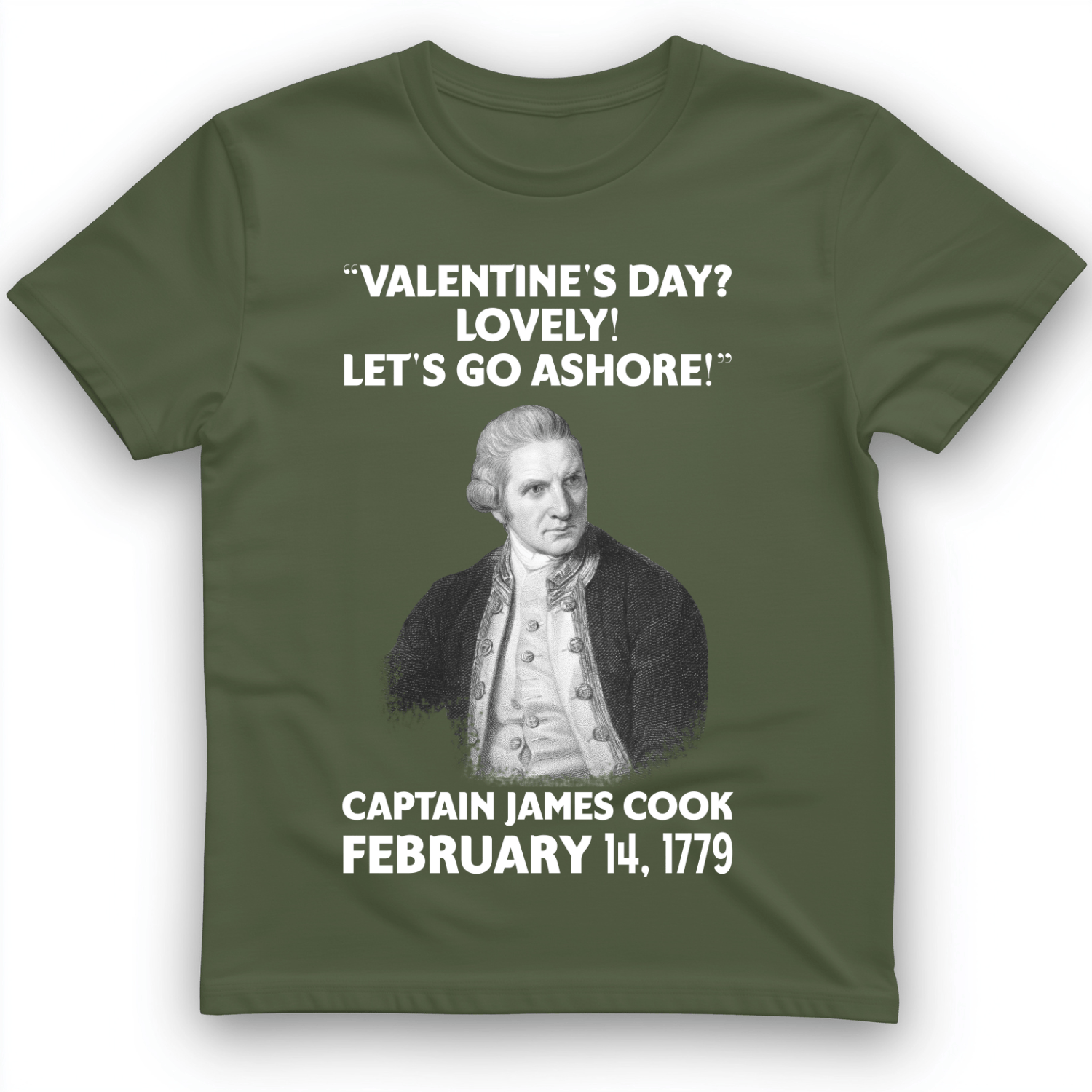 Captain Cook T-Shirt Military Green / S