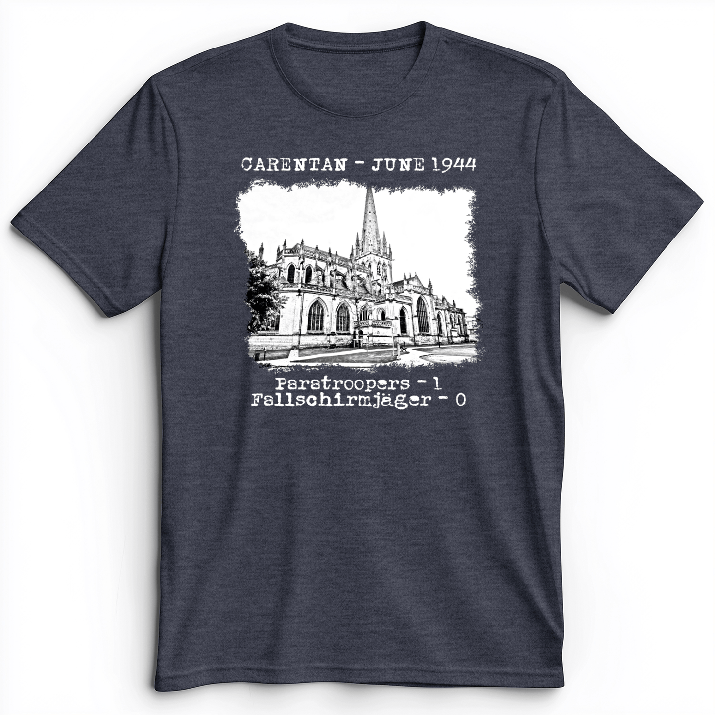 Carentan Premium Tee Heather Navy / S