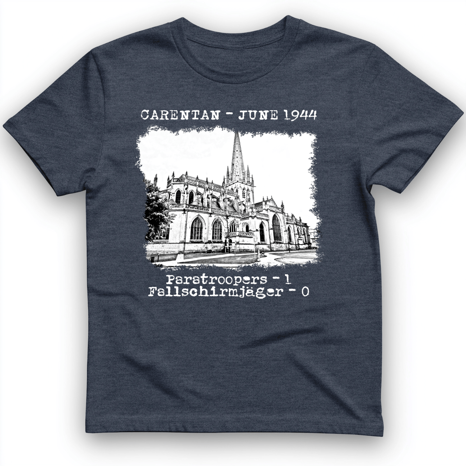 Carentan T-Shirt Heather Navy / S