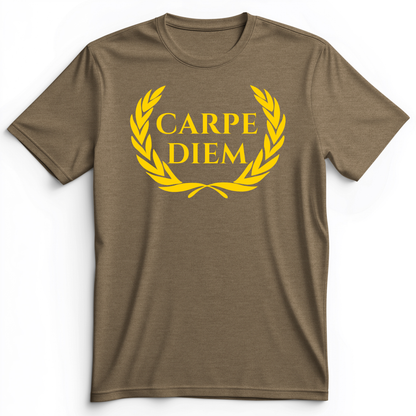Carpe Diem Premium Tee Heather Olive / S