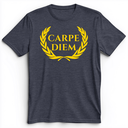 Carpe Diem Premium Tee Heather Navy / S