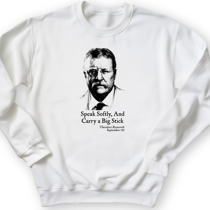 Carry A Big Stick Crewneck White / S