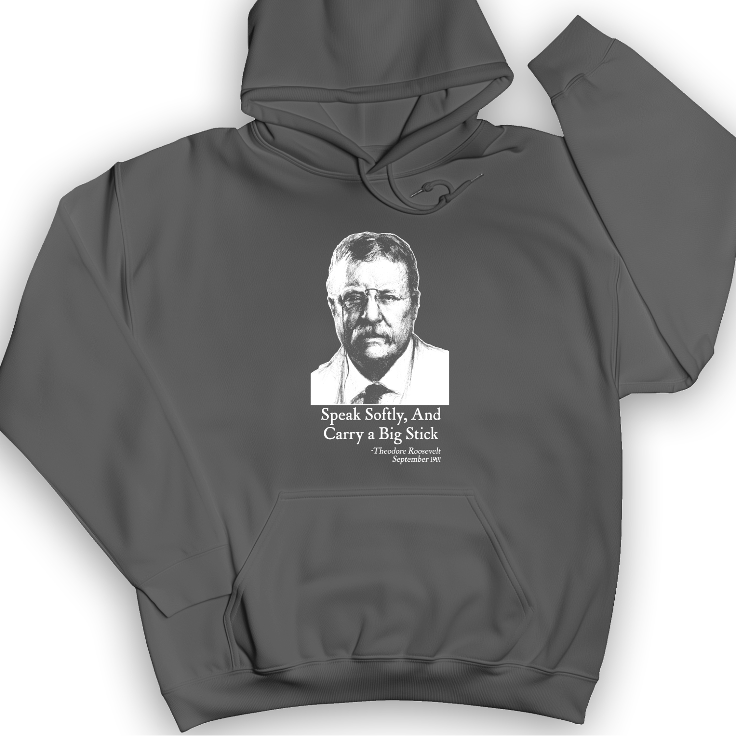 Carry A Big Stick Hoodie Charcoal / S