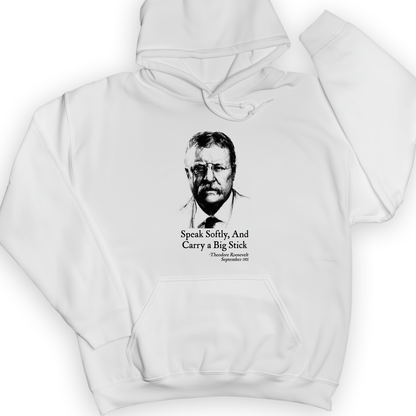 Carry A Big Stick Hoodie White / S