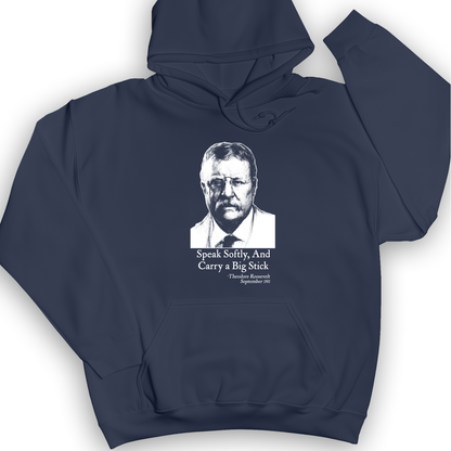 Carry A Big Stick Hoodie Navy / S