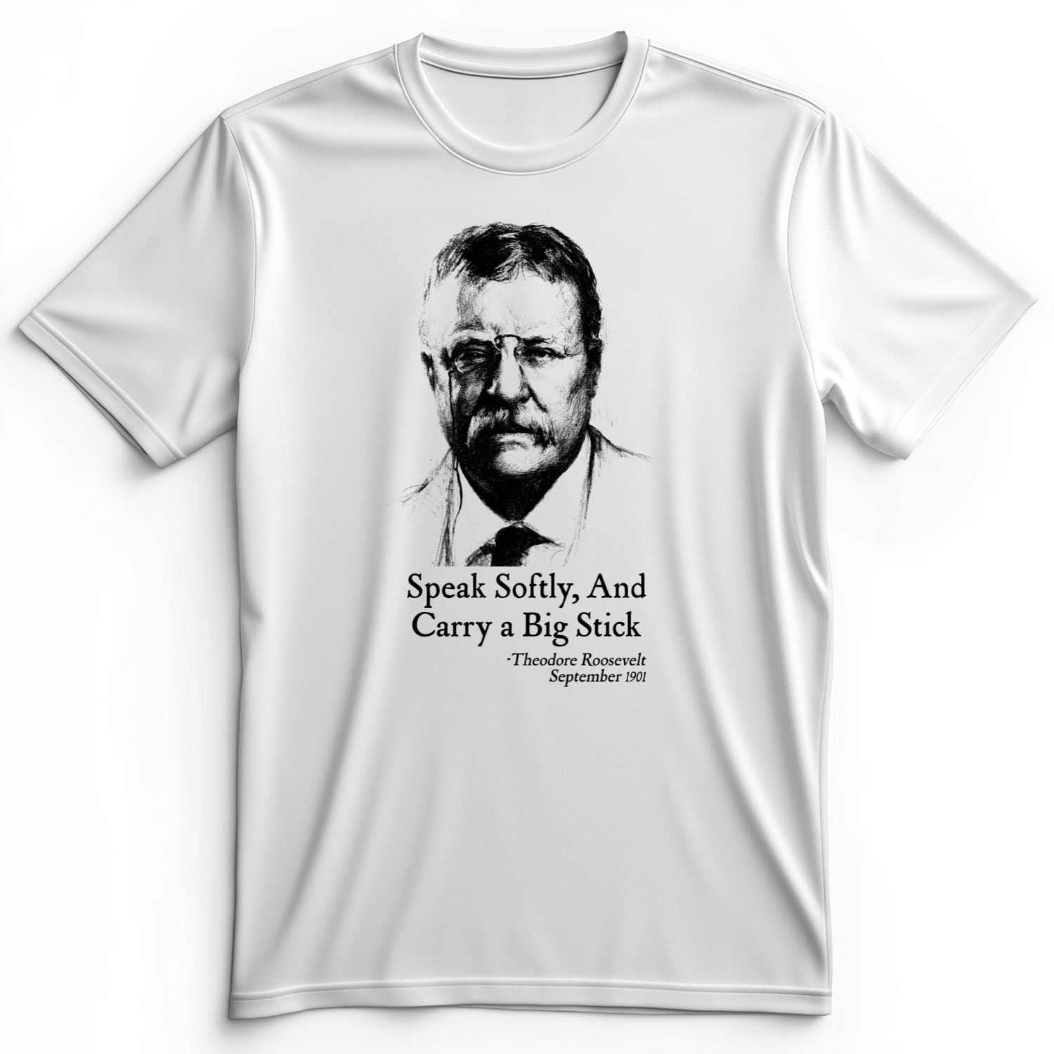 Carry A Big Stick Premium Tee White / S