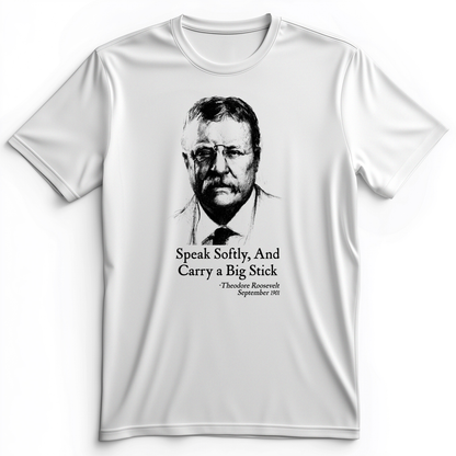 Carry A Big Stick Premium Tee White / S