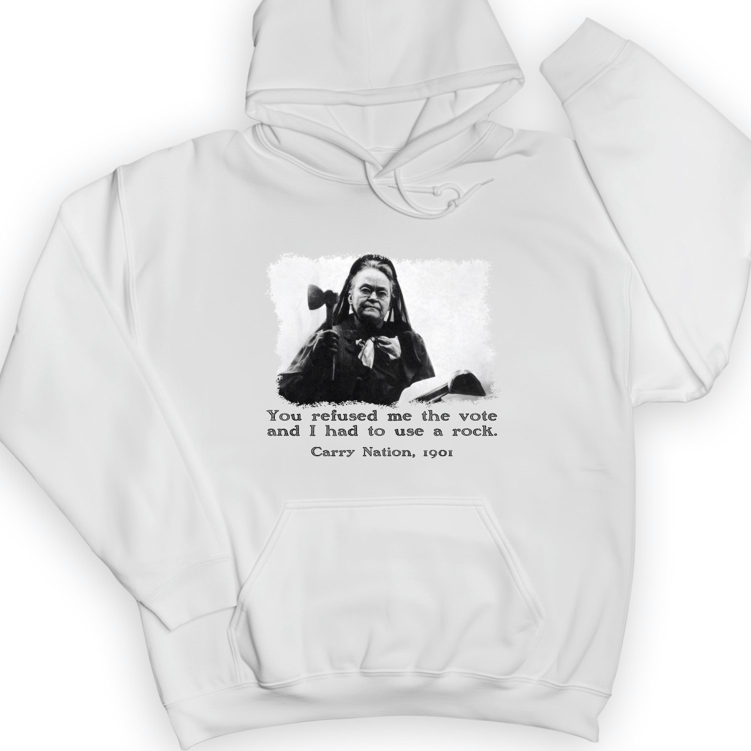 Carry Nation Hoodie White / S