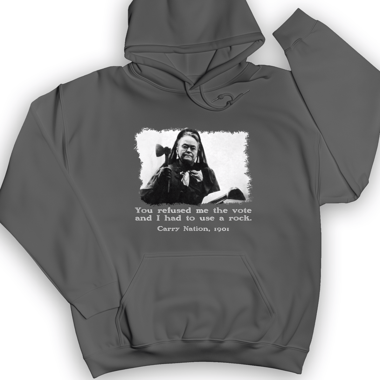 Carry Nation Hoodie Charcoal / S