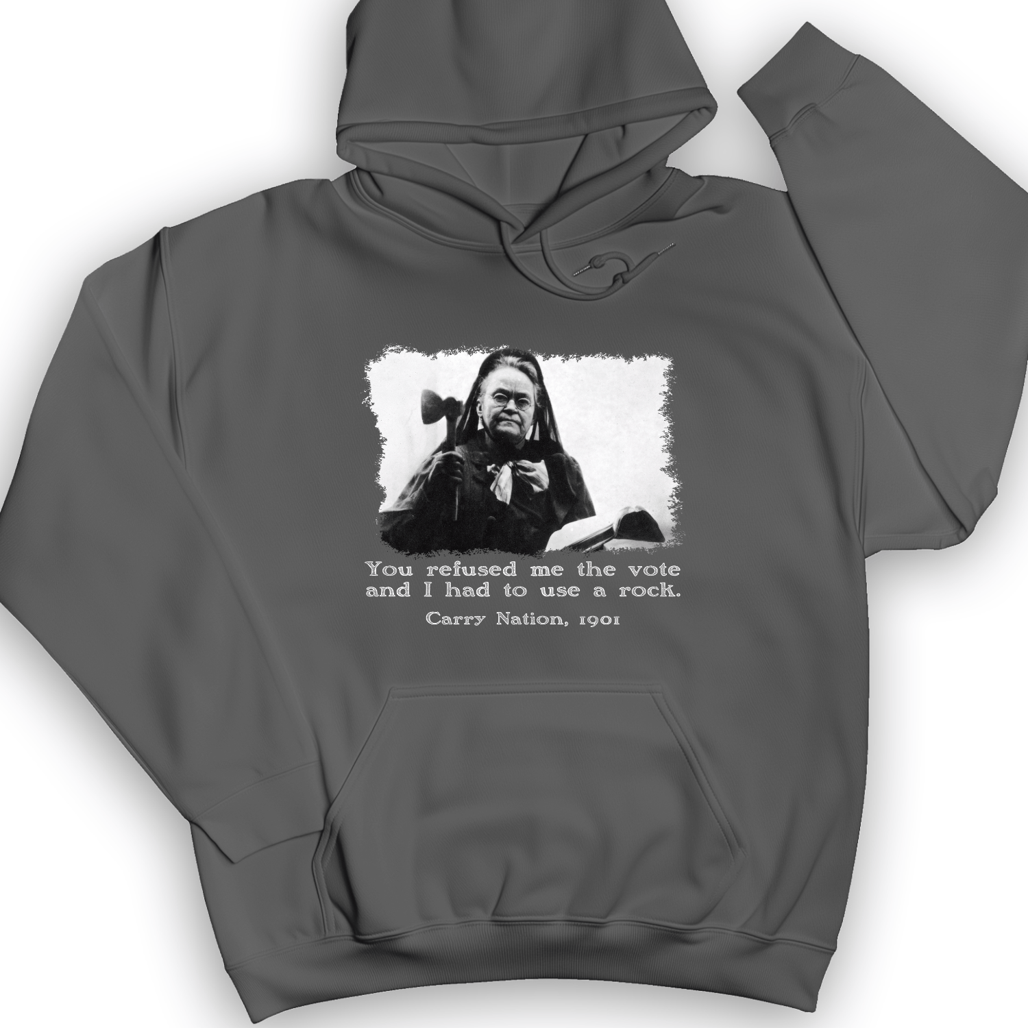 Carry Nation Hoodie Charcoal / S