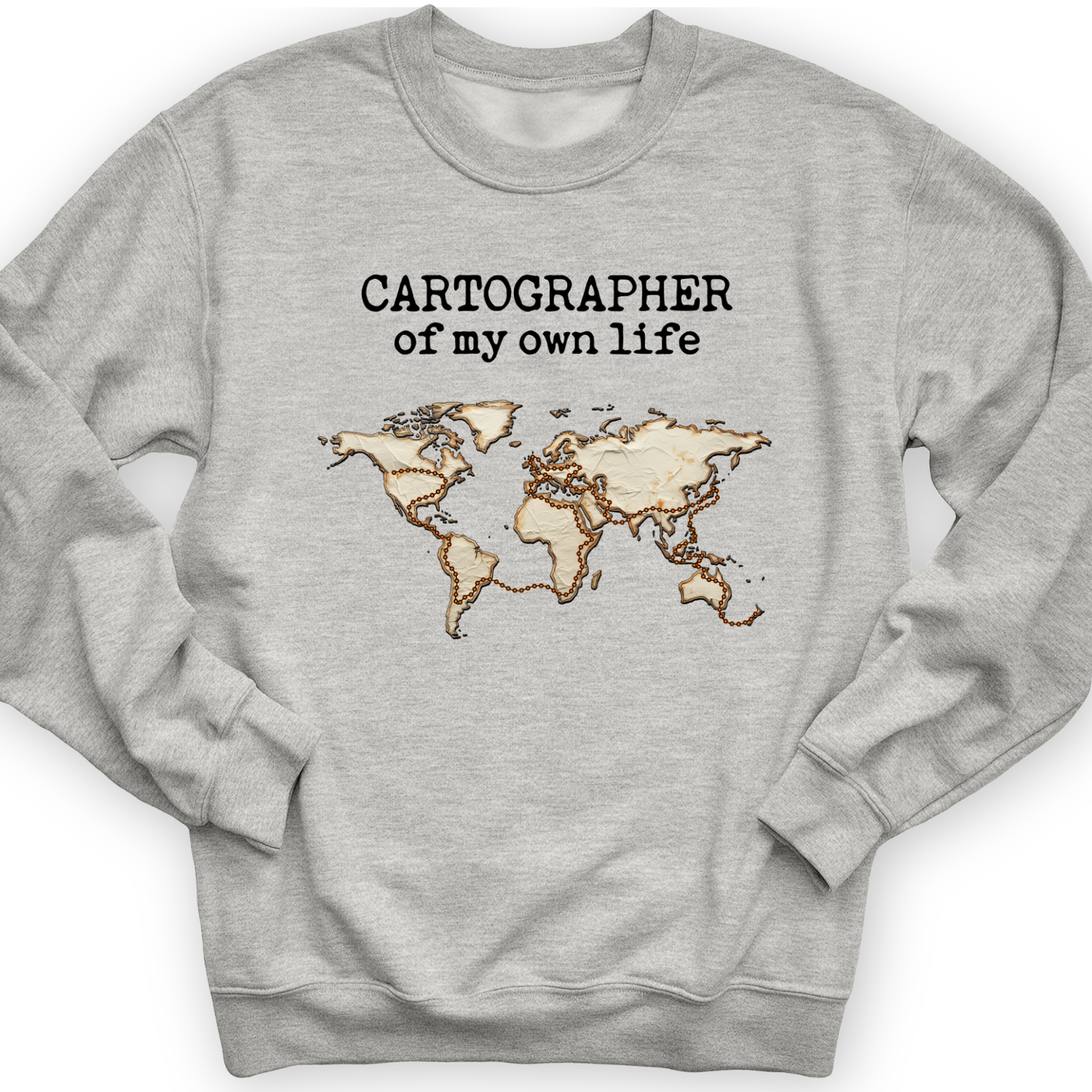 Cartographer of my Own Life Crewneck Sport Grey / S