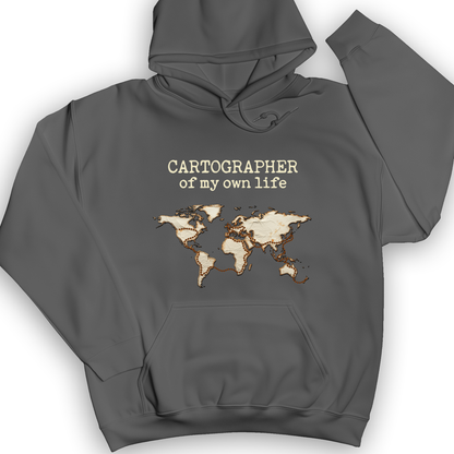Cartographer of my Own Life Hoodie Charcoal / S