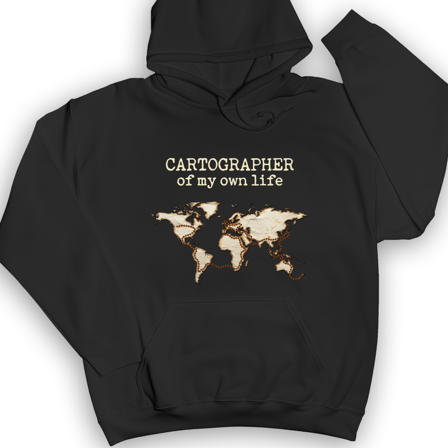 Cartographer of my Own Life Hoodie Black / S