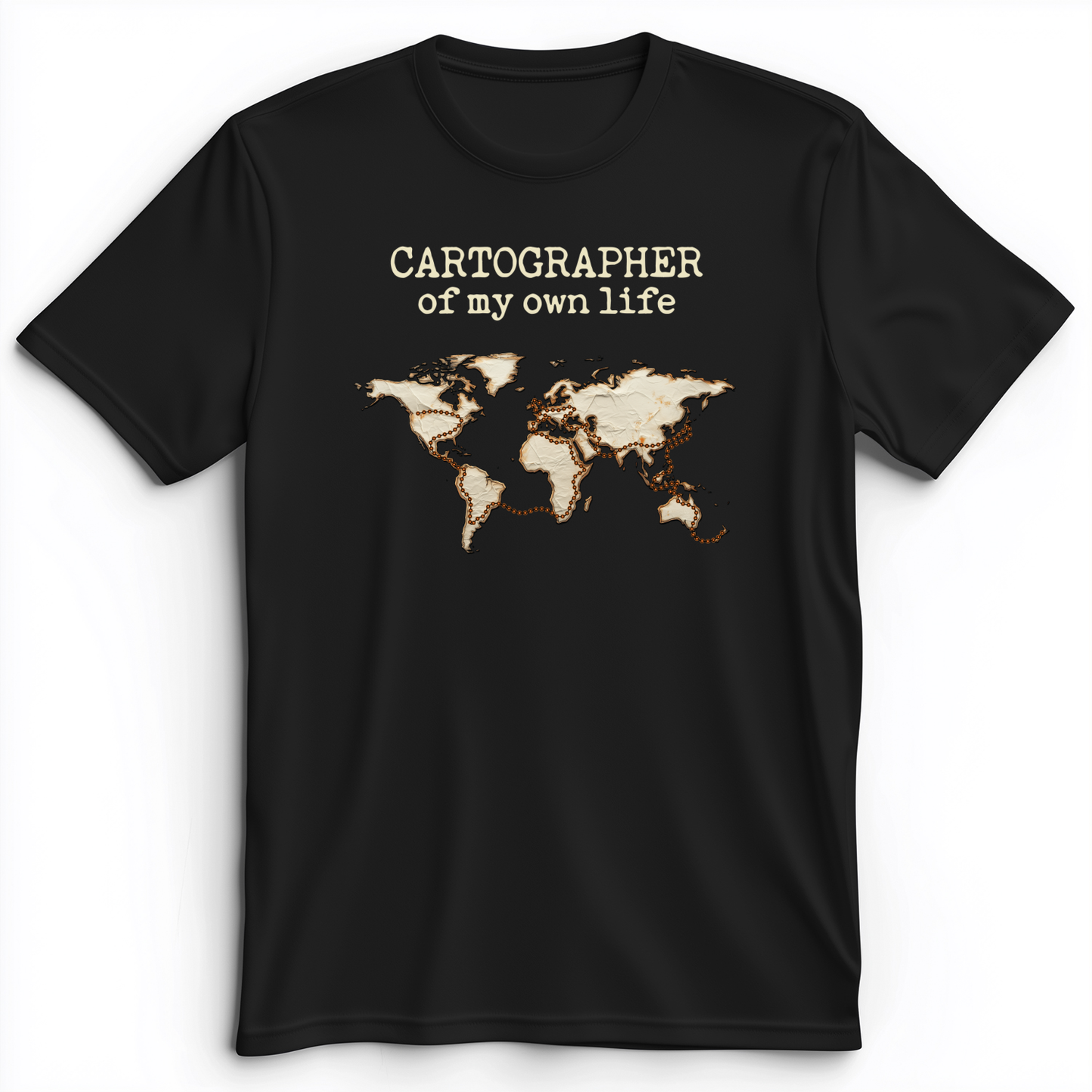 Cartographer of my Own Life Premium Tee Black / S