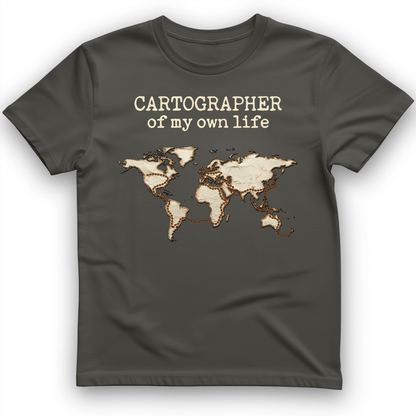 Cartographer of my Own Life T-Shirt Charcoal / S