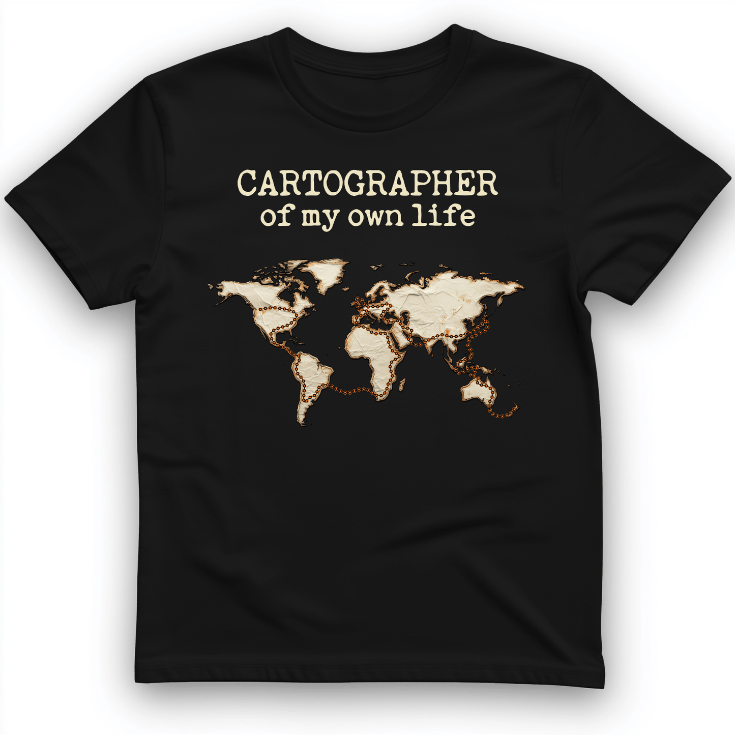Cartographer of my Own Life T-Shirt Black / S