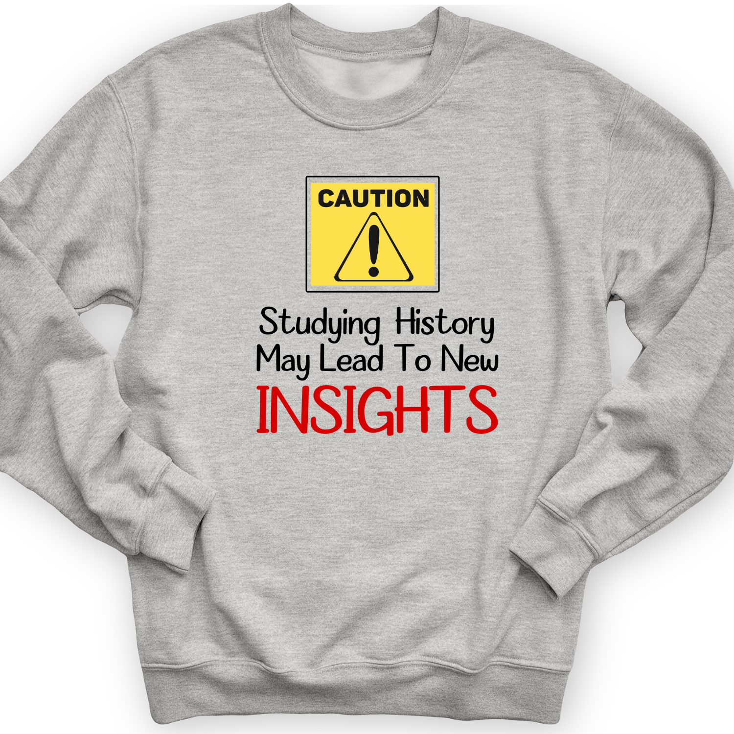 Caution Insights Crewneck Sport Grey / S