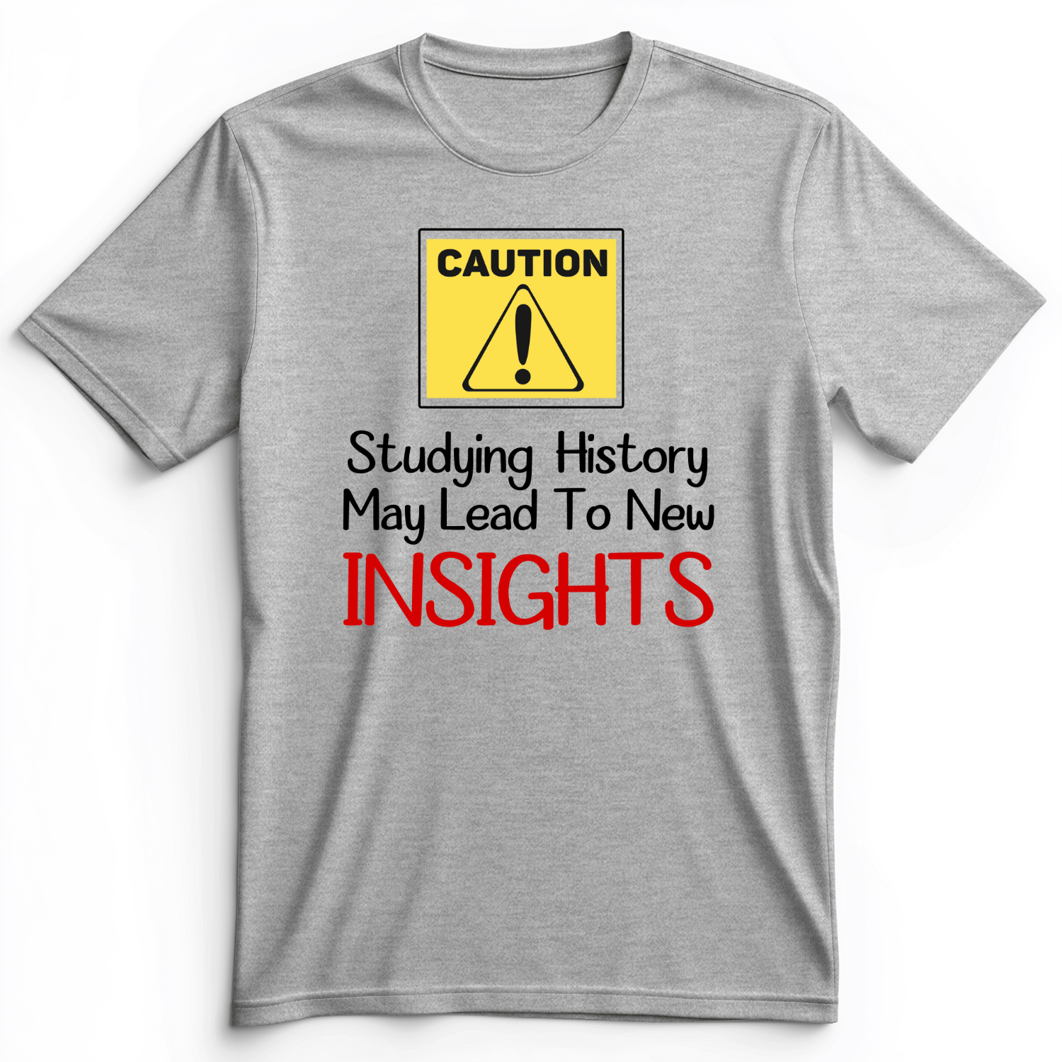 Caution Insights Premium Tee Athletic Heather / S