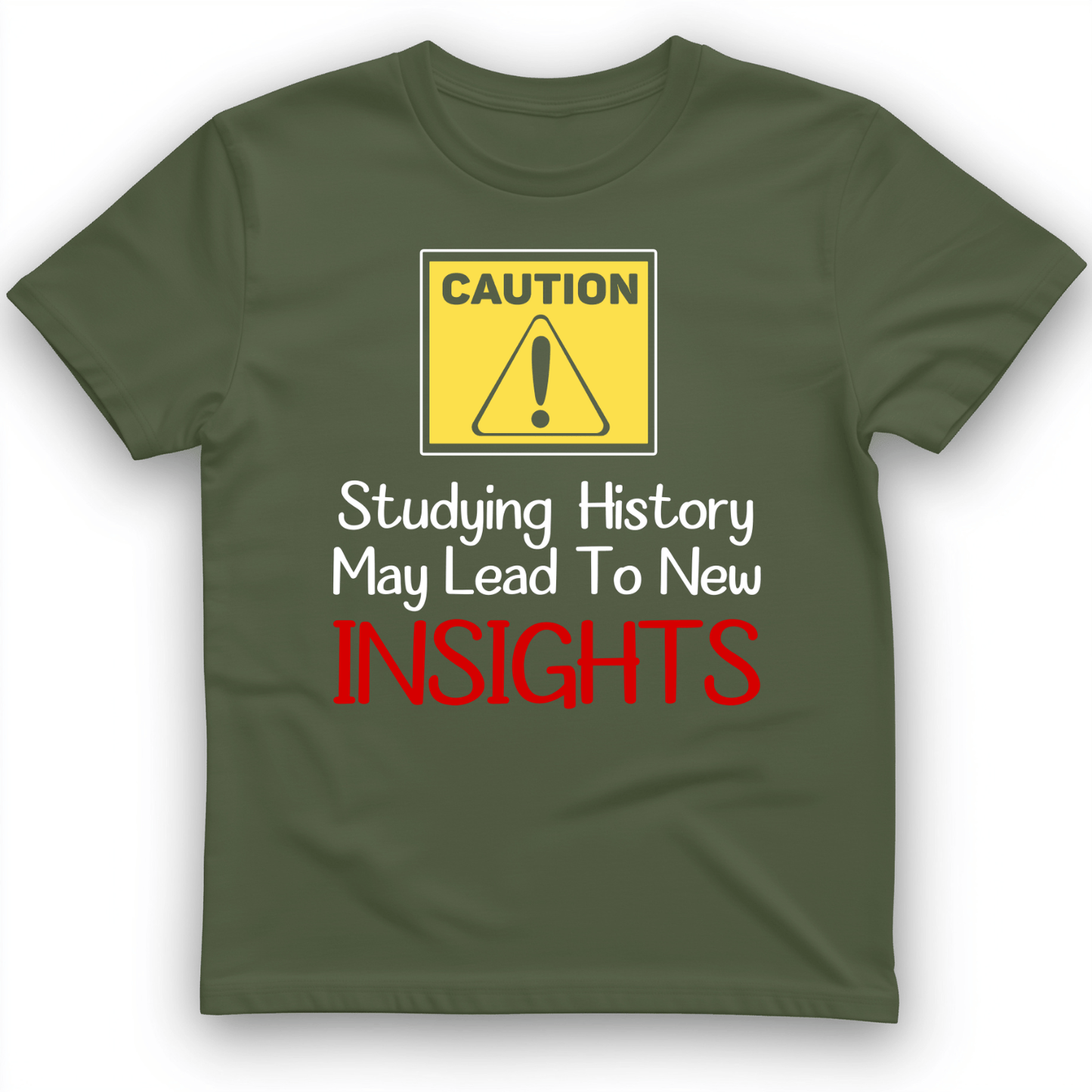 Caution Insights T-Shirt Military Green / S