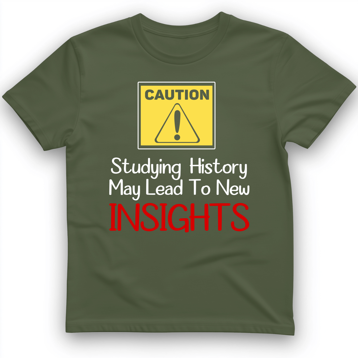 Caution Insights T-Shirt Military Green / S