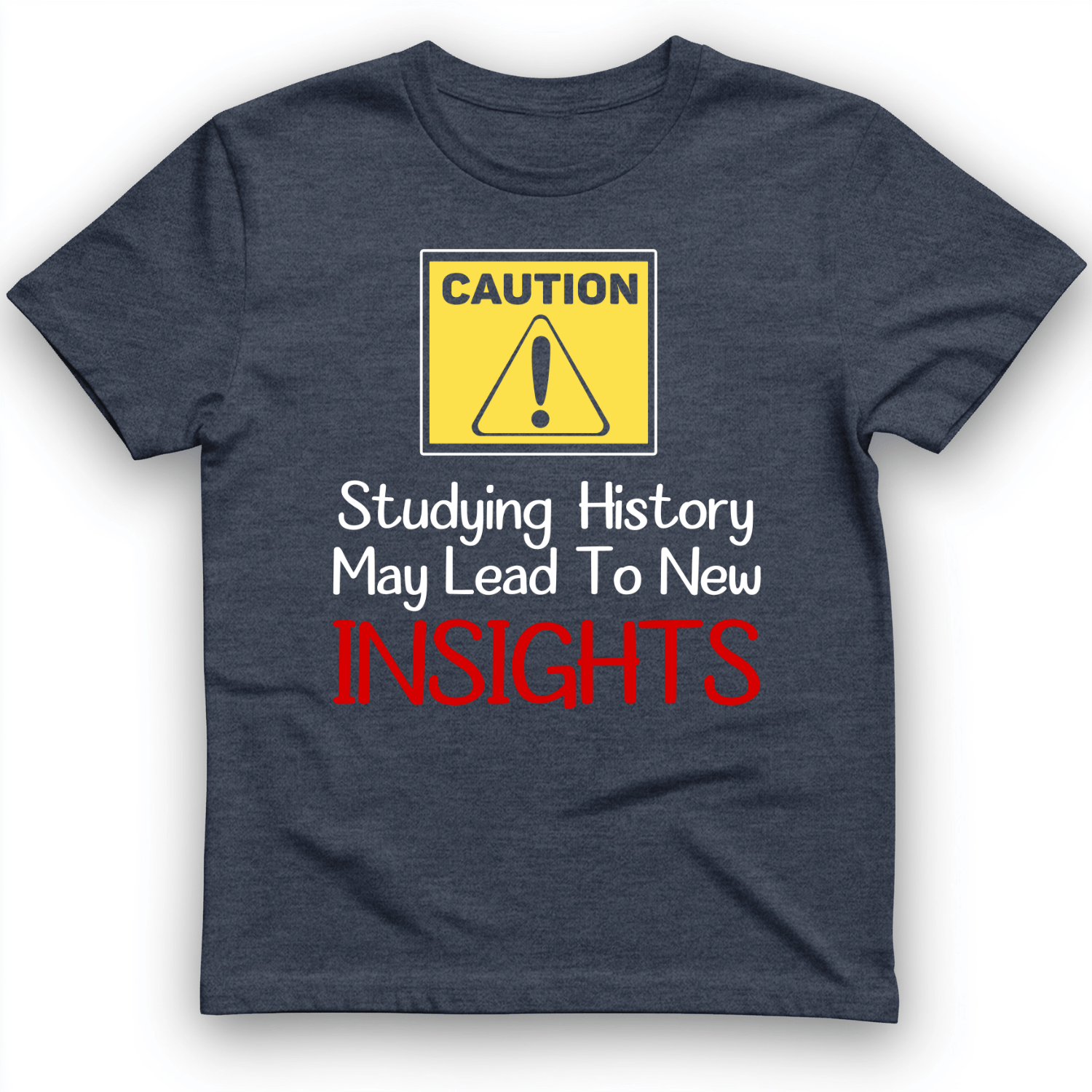 Caution Insights T-Shirt Heather Navy / S