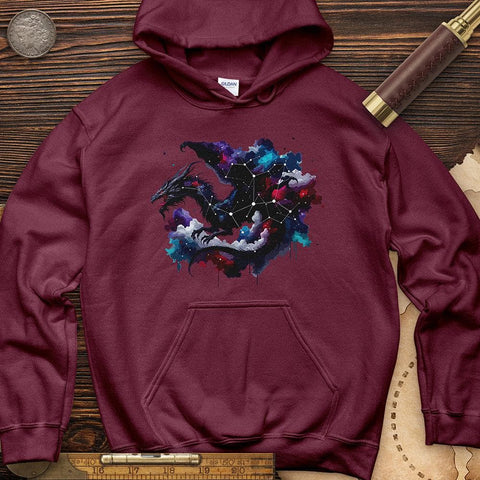 Celestial Dragon Hoodie Maroon / S