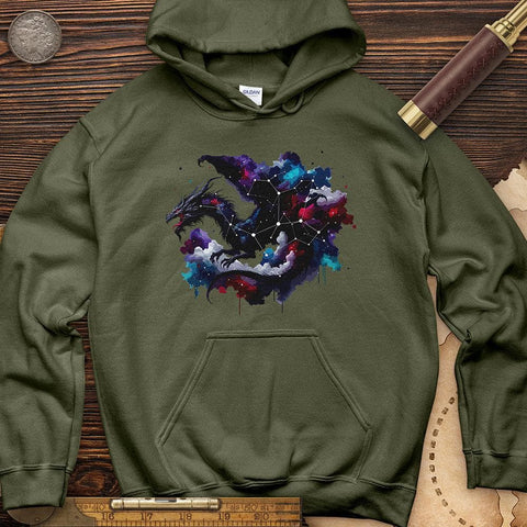 Celestial Dragon Hoodie Military Green / S