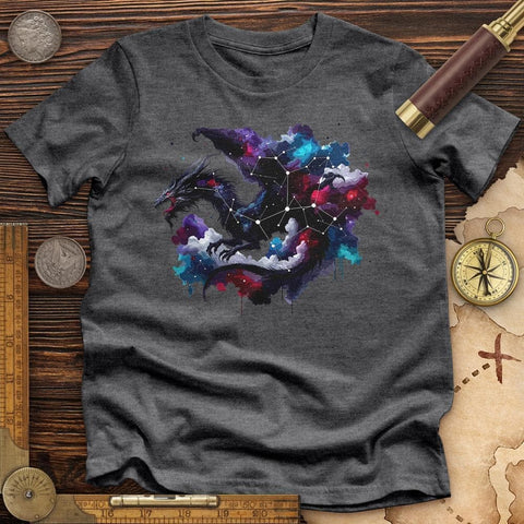 Celestial Dragon Premium QualityTee Dark Grey Heather / S