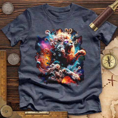 Celestial Lion High Quality Tee Heather Navy / S