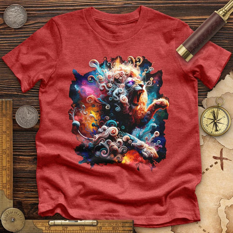 Celestial Lion High Quality Tee Heather Red / S