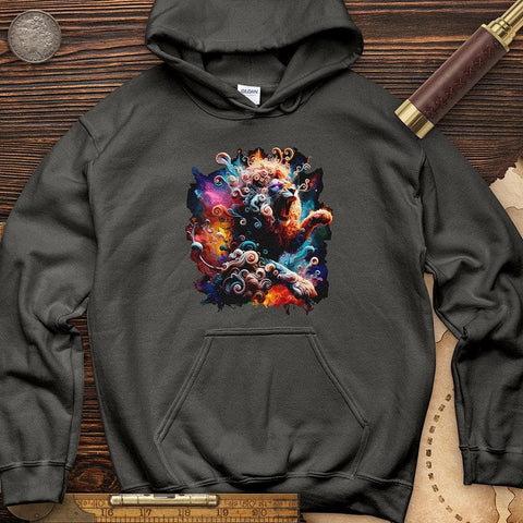 Celestial Lion Hoodie Charcoal / S