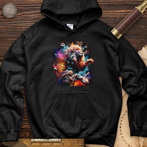 Celestial Lion Hoodie Black / S