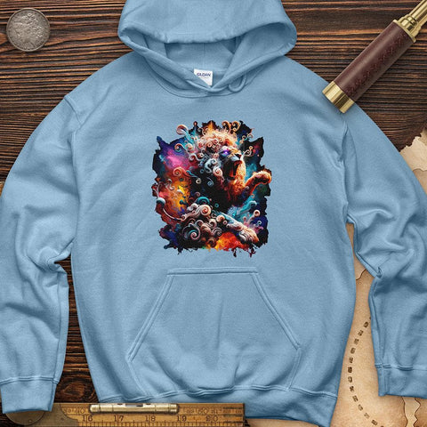 Celestial Lion Hoodie Light Blue / S