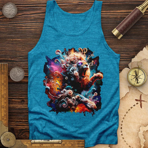 Celestial Lion Tank Aqua TriBlend / XS