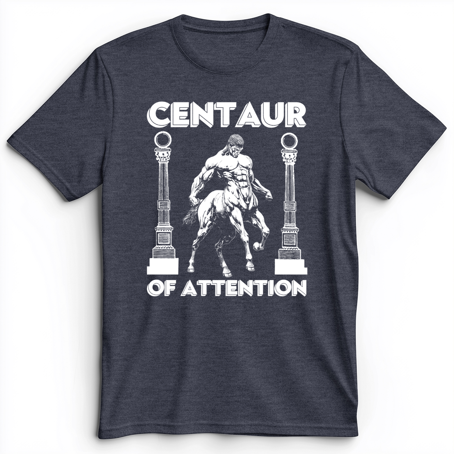 Centaur of Attention Premium Tee Heather Navy / S