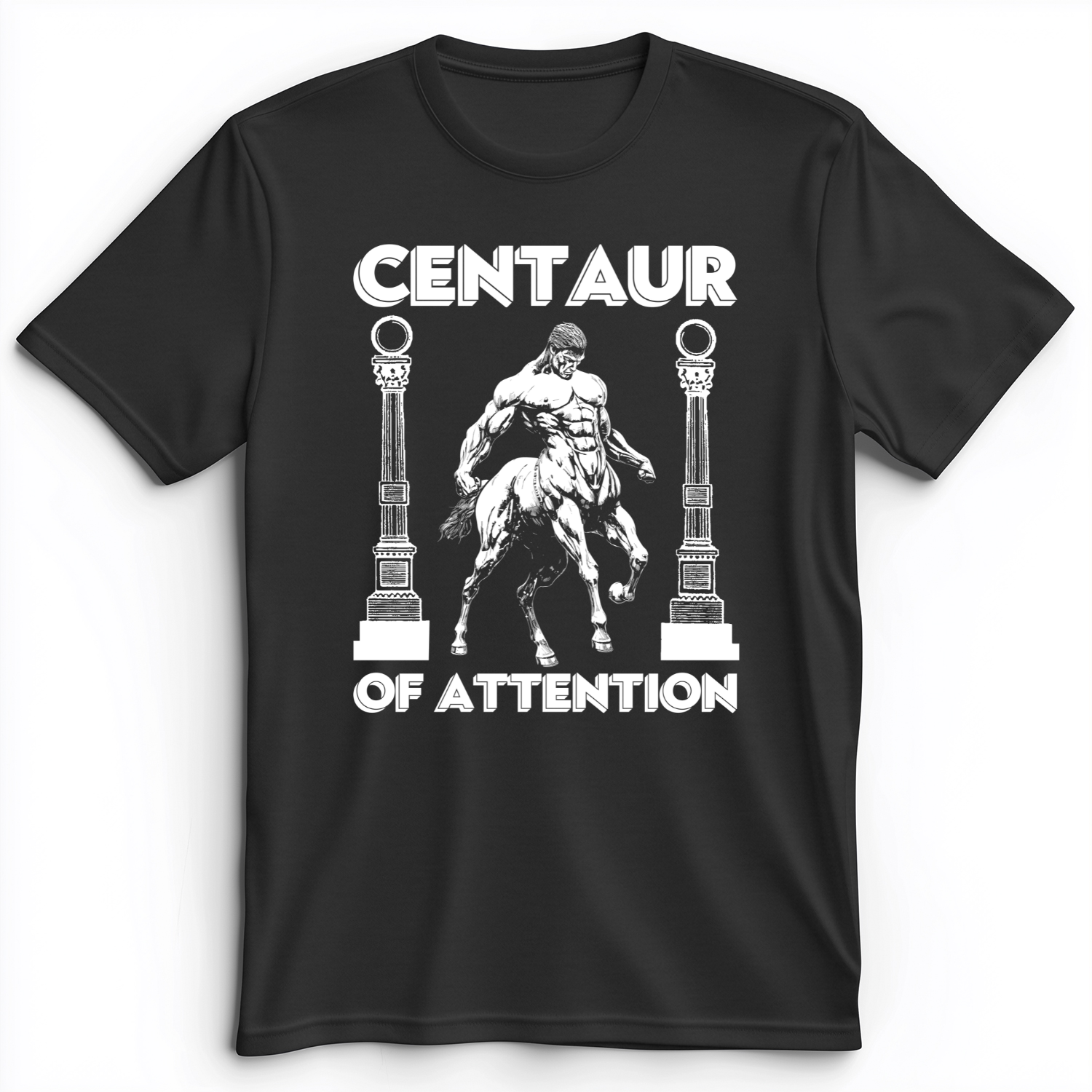 Centaur of Attention Premium Tee Dark Grey Heather / S