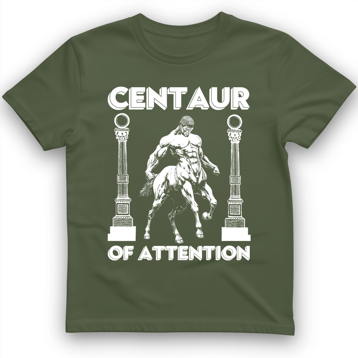 Centaur of Attention T-Shirt Military Green / S