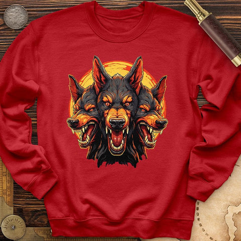 Cerberus' Fury Crewneck Red / S