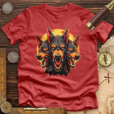 Cerberus' Fury High Quality Tee Heather Red / S