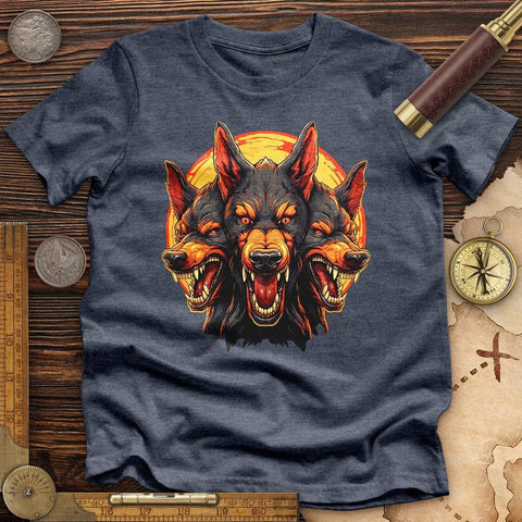 Cerberus' Fury High Quality Tee Heather Navy / S