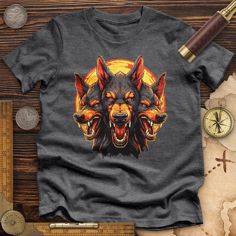 Cerberus' Fury High Quality Tee Dark Grey Heather / S