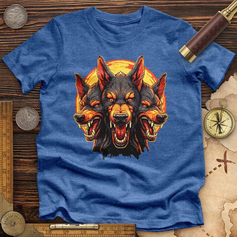 Cerberus' Fury High Quality Tee Heather True Royal / S