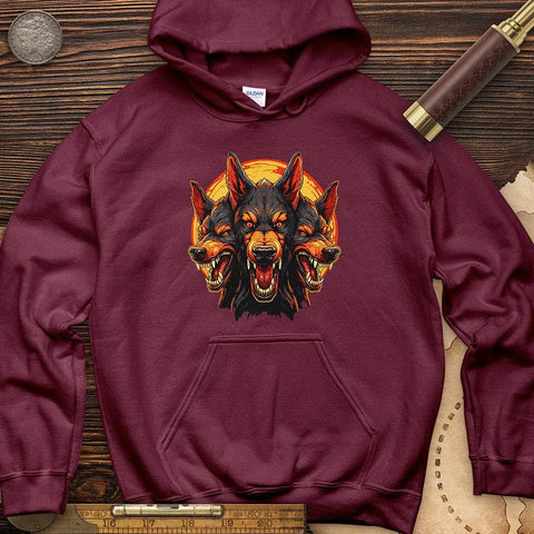 Cerberus' Fury Hoodie Maroon / S