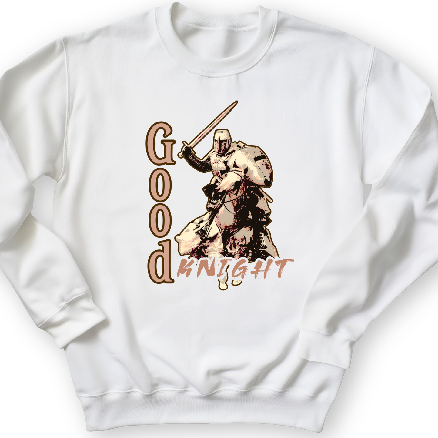 Charging Knight Crewneck White / S