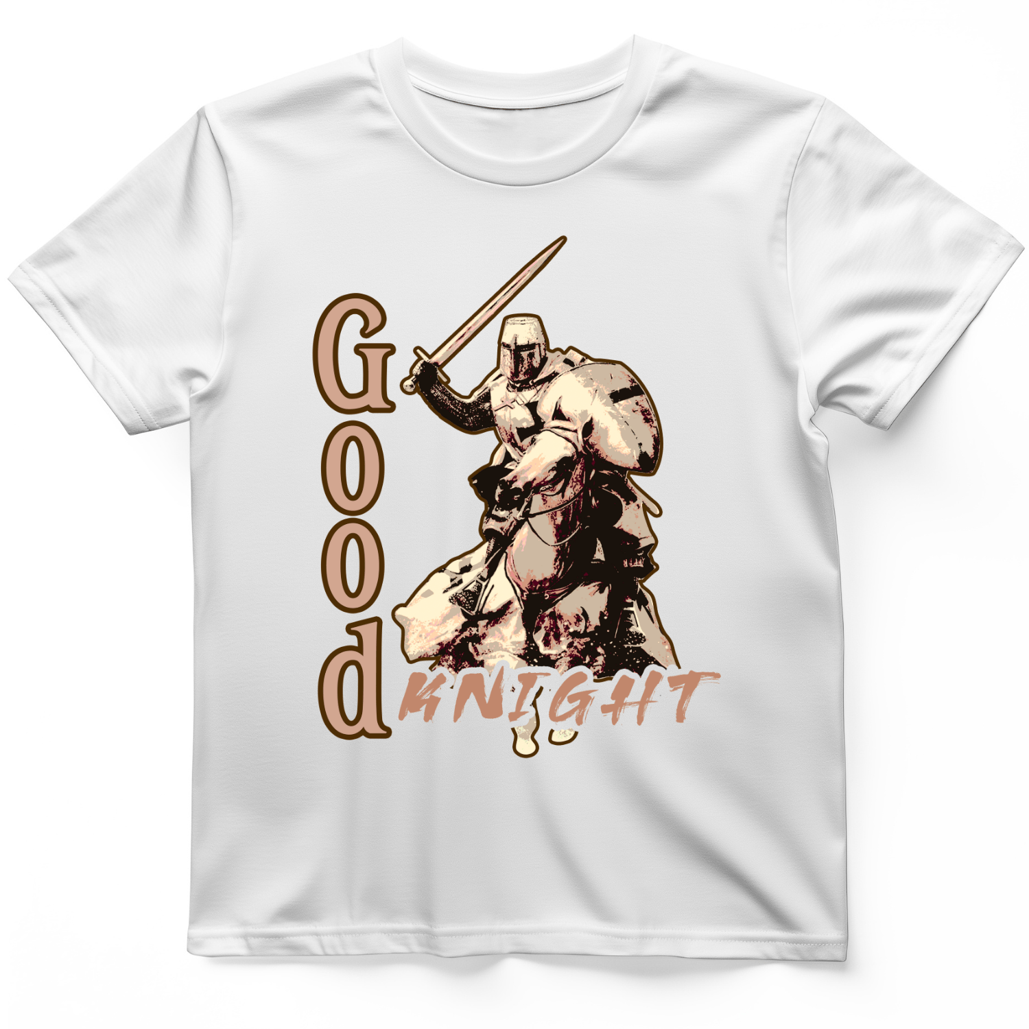 Charging Knight T-Shirt White / S