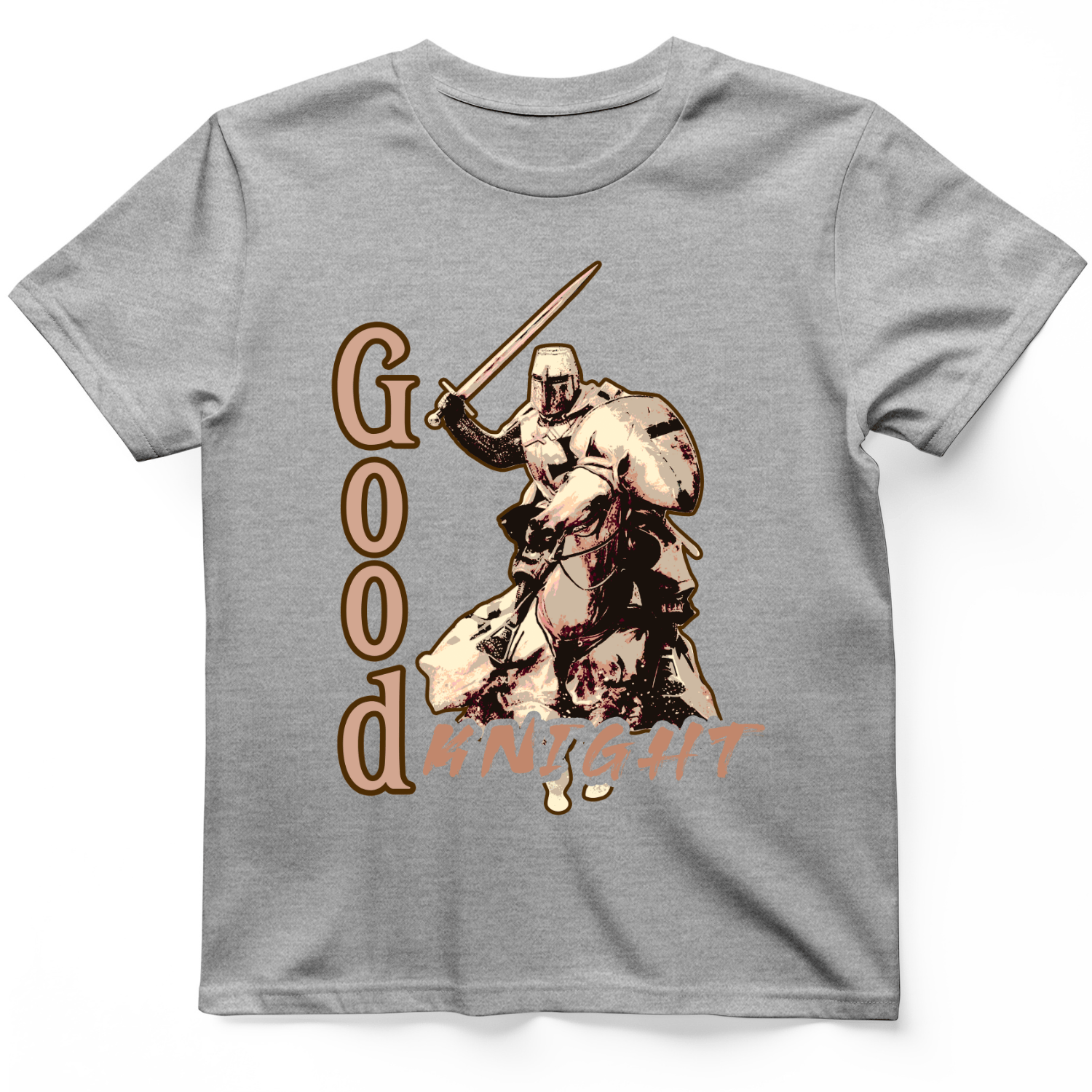 Charging Knight T-Shirt Sport Grey / S