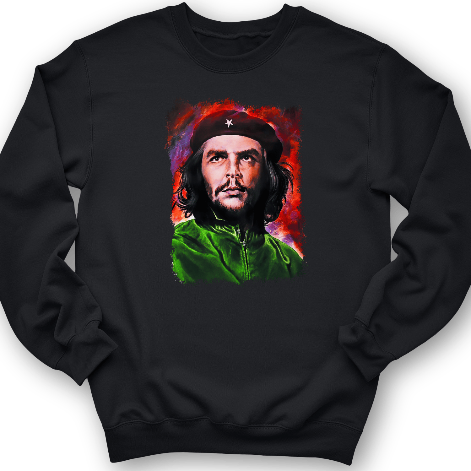Che Guevara Colorized Crewneck Black / S
