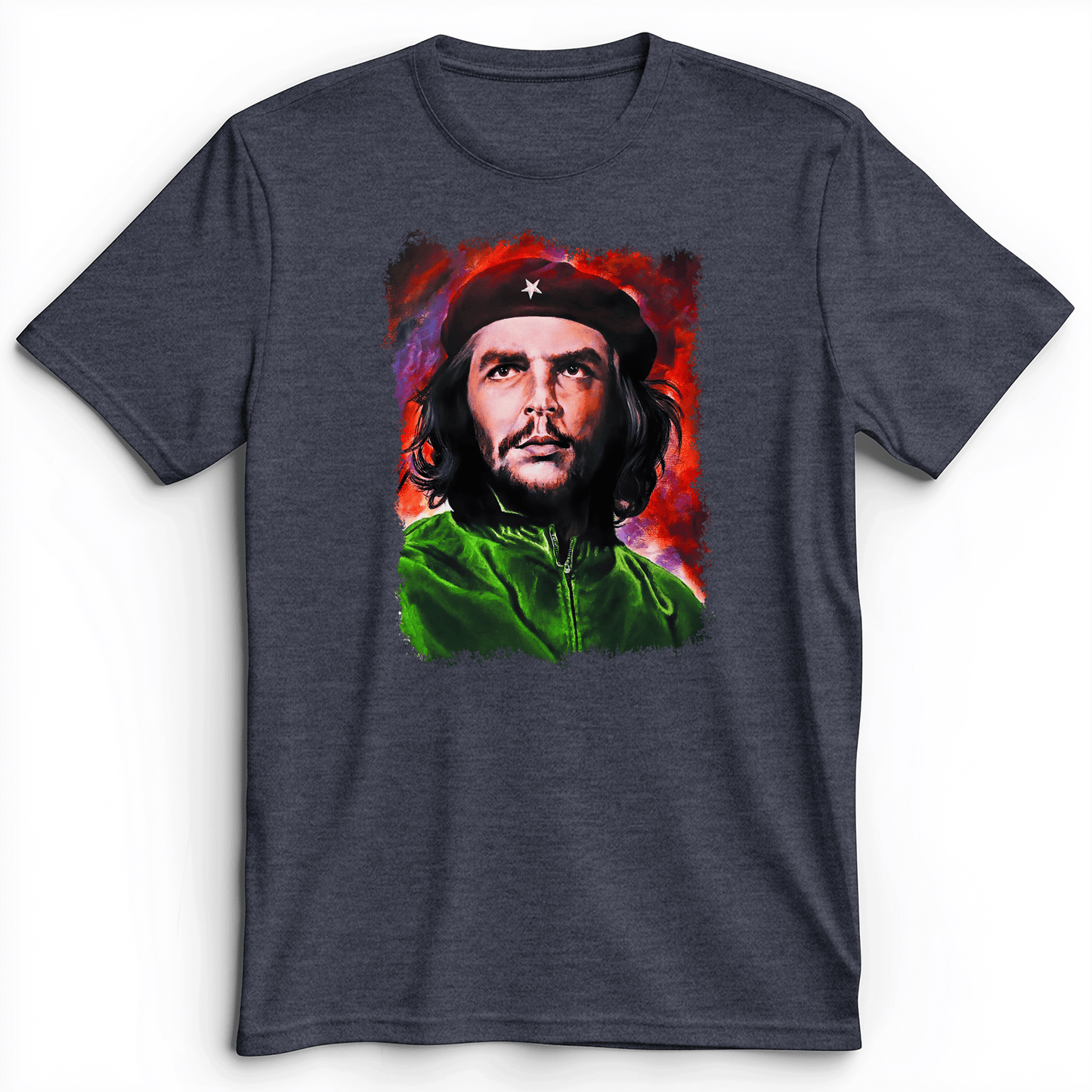 Che Guevara Colorized Premium Tee Heather Navy / S