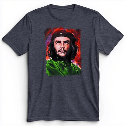 Che Guevara Colorized Premium Tee Heather Navy / S